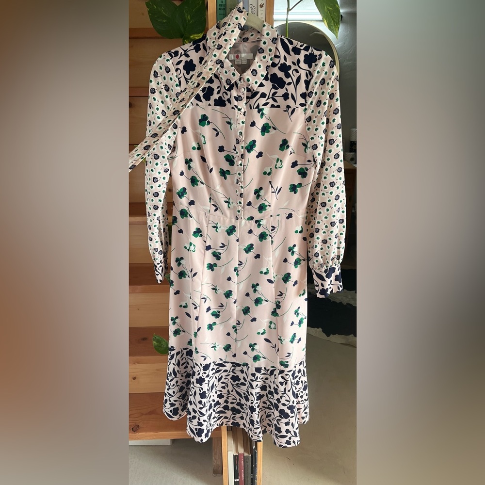 Boden Sybil Midi Floral Shirt Dress